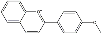 2-(4-Methoxyphenyl)chromenylium Struktur