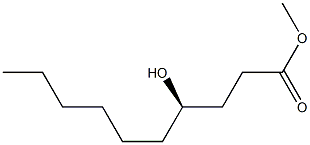 (R)-4-Hydroxydecanoic acid methyl ester Struktur