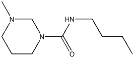 1-Methyl-3-(butylcarbamoyl)hexahydropyrimidine Struktur