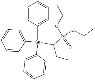 1-(Triphenylstannyl)propylphosphonic acid diethyl ester Struktur