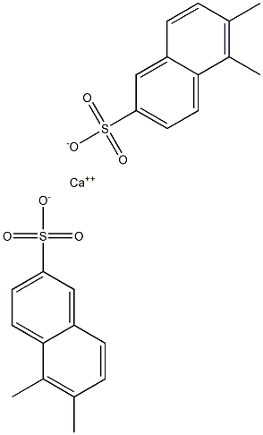 Bis(5,6-dimethyl-2-naphthalenesulfonic acid)calcium salt Struktur