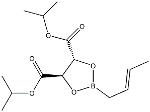 (4R,5R)-2-[(E)-2-Butenyl]-1,3,2-dioxaborolane-4,5-dicarboxylic acid diisopropyl ester Struktur