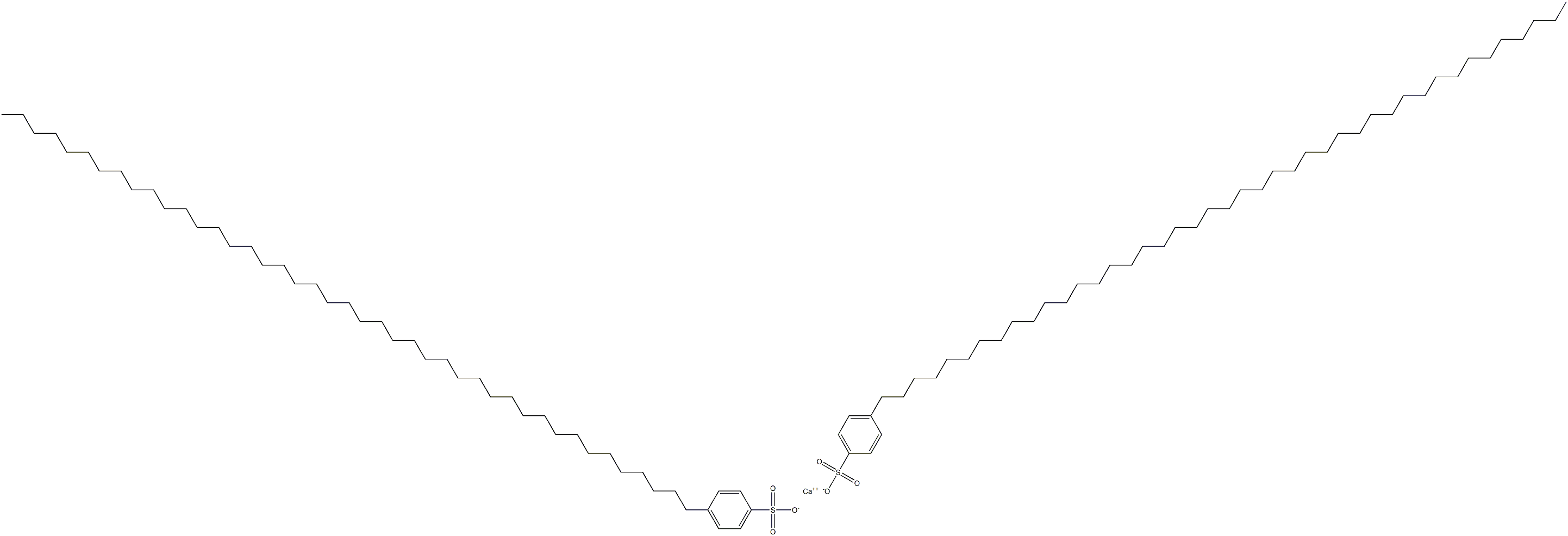 Bis[4-(tritetracontan-1-yl)benzenesulfonic acid]calcium salt Struktur