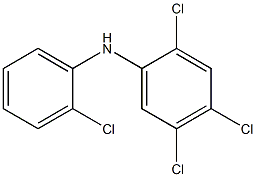 2,4,5-Trichlorophenyl 2-chlorophenylamine Struktur