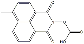 Carbonic acid methyl(2,3-dihydro-1,3-dioxo-1H-benzo[de]isoquinoline)-2-yl ester Struktur