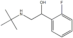 1-(2-Fluorophenyl)-2-(tert-butylamino)ethanol Struktur