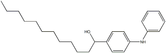 4-(1-Hydroxy-dodecyl)phenylphenylamine Struktur