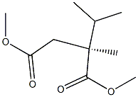 [S,(+)]-2-(1-Methylethyl)-2-methylsuccinic acid dimethyl ester Struktur