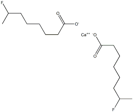 Bis(7-fluorooctanoic acid)calcium salt Struktur