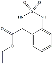 3,4-Dihydro-4-(ethoxycarbonyl)-1H-2,1,3-benzothiadiazine 2,2-dioxide Struktur