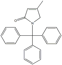 1-Triphenylmethyl-4-methyl-3-pyrrolin-2-one Struktur