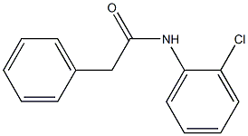 N-(2-Chlorophenyl)benzeneacetamide Struktur