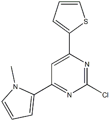 2-Chloro-4-(1-methyl-1H-pyrrol-2-yl)-6-(2-thienyl)pyrimidine Struktur