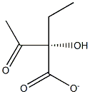 (S)-2-Ethyl-2-hydroxy-3-oxobutyric acid anion Struktur