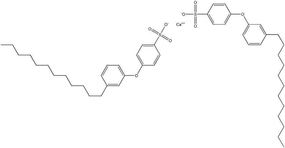 Bis[4-(3-dodecylphenoxy)benzenesulfonic acid]calcium salt Struktur