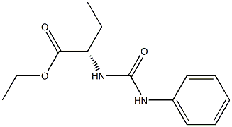 [S,(+)]-2-(3-Phenylureido)butyric acid ethyl ester Struktur