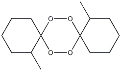 1,10-Dimethyl-7,8,15,16-tetraoxadispiro[5.2.5.2]hexadecane Struktur