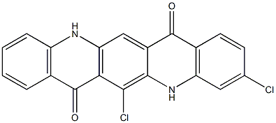 3,6-Dichloro-5,12-dihydroquino[2,3-b]acridine-7,14-dione Struktur