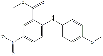 2-(p-Anisidino)-5-nitrobenzoic acid methyl ester Struktur