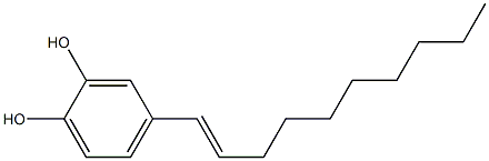 4-[(E)-1-Decenyl]pyrocatechol Struktur