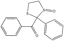 2-Benzoyl-2-phenyl-1,3-dithiolane 1-oxide Struktur