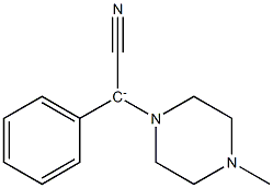 Phenyl(4-methyl-1-piperazinyl)cyanomethanide Struktur