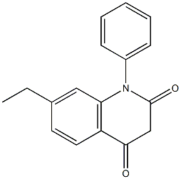 1-(Phenyl)-7-ethylquinoline-2,4(1H,3H)-dione Struktur