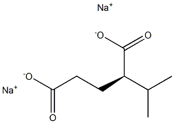 [R,(-)]-2-Isopropylglutaric acid disodium salt Struktur