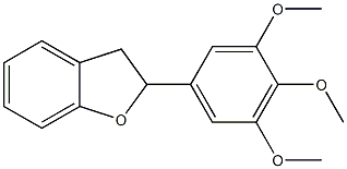 2-(3,4,5-Trimethoxyphenyl)-2,3-dihydrobenzofuran Struktur