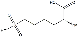 [R,(-)]-2-Sodiosulfohexanoic acid Struktur