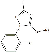 1-(o-Chlorophenyl)-3-methyl-5-sodiooxy-1H-pyrazole Struktur