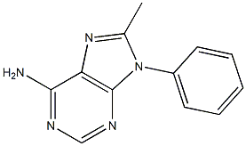 6-Amino-8-methyl-9-phenyl-9H-purine Struktur