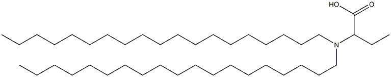 2-(Dinonadecylamino)butyric acid Struktur