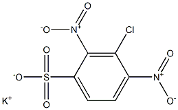 3-Chloro-2,4-dinitrobenzenesulfonic acid potassium salt Struktur