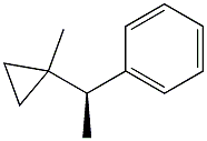 [S,(+)]-1-(1-Methylcyclopropyl)-1-phenylethane Struktur