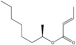 [E,(-)]-Crotonic acid (R)-1-methylheptyl ester Struktur