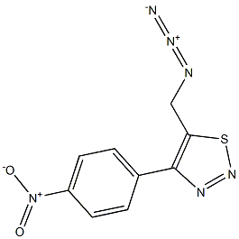 4-(4-Nitrophenyl)-5-azidomethyl-1,2,3-thiadiazole Struktur