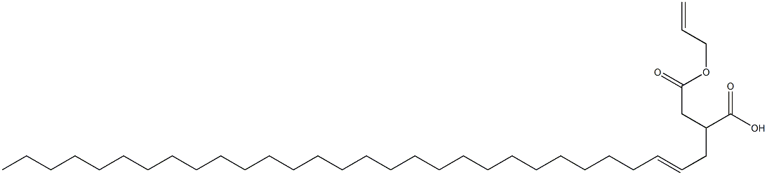 2-(2-Triacontenyl)succinic acid 1-hydrogen 4-allyl ester Struktur