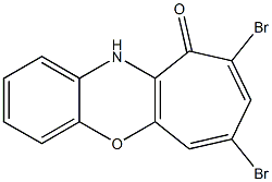 7,9-Dibromobenzo[b]cyclohept[e][1,4]oxazin-10(11H)-one Struktur