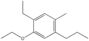 1-Ethoxy-4-methyl-2-ethyl-5-propylbenzene Struktur