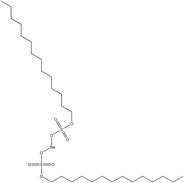 Bis(tetradecyloxysulfonyloxy)barium Struktur