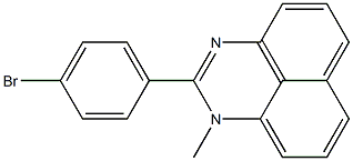 2-(4-Bromophenyl)-1-methyl-1H-perimidine Struktur