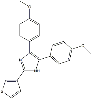 4,5-Bis(4-methoxyphenyl)-2-(3-thienyl)-1H-imidazole Struktur