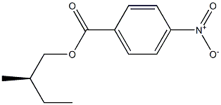 (-)-p-Nitrobenzoic acid (R)-2-methylbutyl ester Struktur