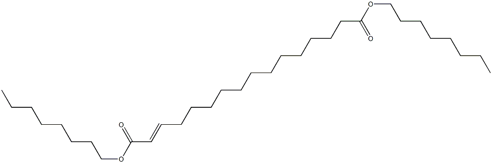 2-Hexadecenedioic acid dioctyl ester Struktur