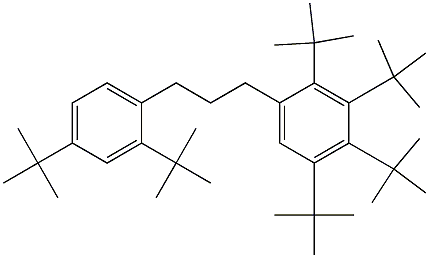 1-(2,3,4,5-Tetra-tert-butylphenyl)-3-(2,4-di-tert-butylphenyl)propane Struktur