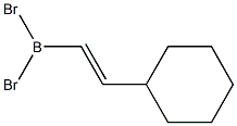 (E)-2-Cyclohexylethenyldibromoborane Struktur