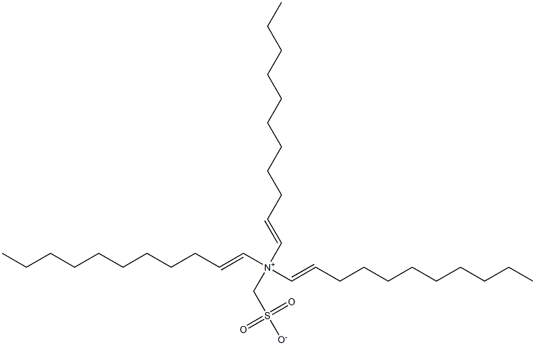 N,N-Di(1-undecenyl)-N-sulfonatomethyl-1-undecen-1-aminium Struktur