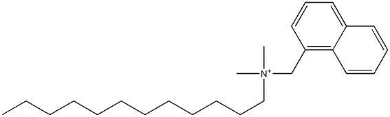 N-Dodecyl-N,N-dimethyl-1-naphthalenemethanaminium Struktur