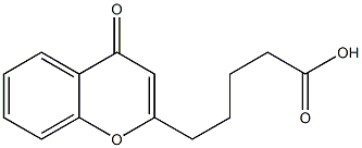 5-(4-Oxo-4H-1-benzopyran-2-yl)valeric acid Struktur